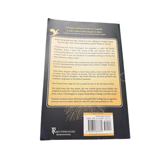 Fourth Wing by Rebecca Yarros Dragon sprayed edges Paperback - Picture 7 of 9